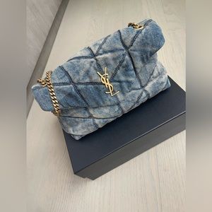 YSL Denim Shoulder Bag